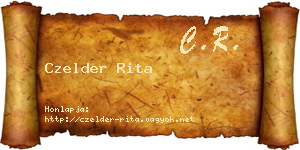 Czelder Rita névjegykártya